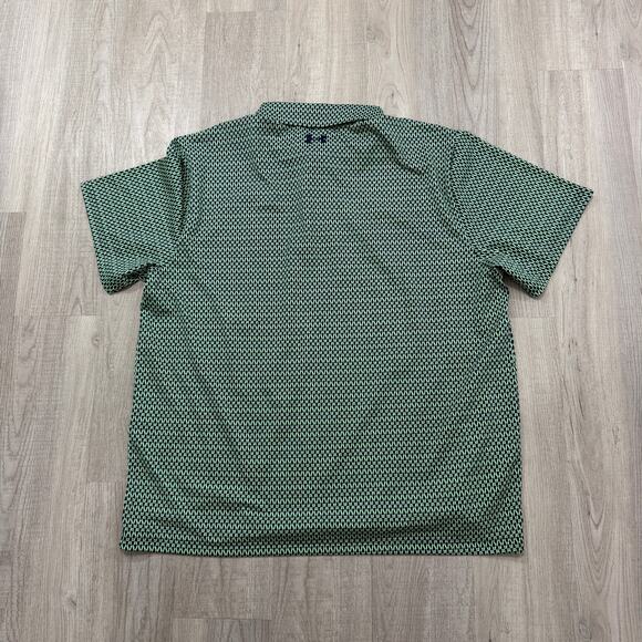 Under Armour The Playoff Polo 3.0 Shirt Men's 2XL XXL Green Performance Golf NEW - Picture 9 of 11